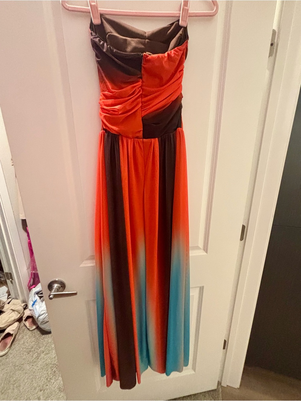 Multicolor Cut-Out Gown - Picture 7 of 8